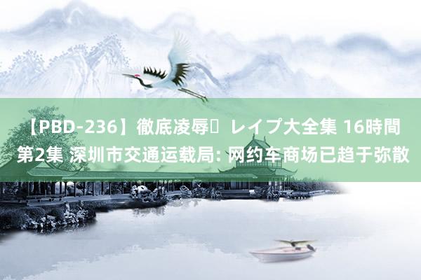 【PBD-236】徹底凌辱・レイプ大全集 16時間 第2集 深圳市交通运载局: 网约车商场已趋于弥散