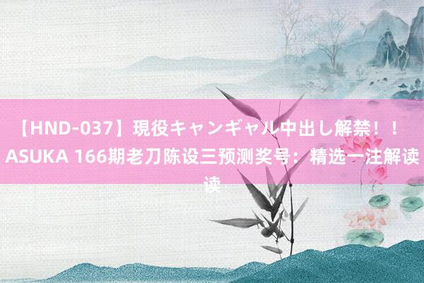 【HND-037】現役キャンギャル中出し解禁！！ ASUKA 166期老刀陈设三预测奖号：精选一注解读