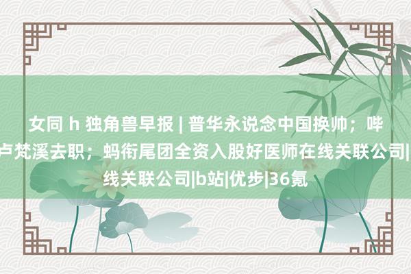 女同 h 独角兽早报 | 普华永说念中国换帅；哔哩哔哩副总裁卢梵溪去职；蚂衔尾团全资入股好医师在线关联公司|b站|优步|36氪