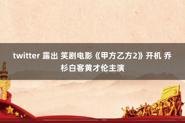 twitter 露出 笑剧电影《甲方乙方2》开机 乔杉白客黄才伦主演