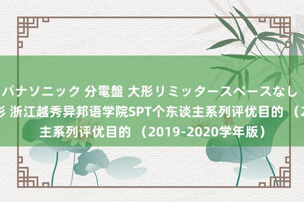 パナソニック 分電盤 大形リミッタースペースなし 露出・半埋込両用形 浙江越秀异邦语学院SPT个东谈主系列评优目的 （2019-2020学年版）